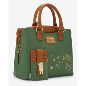 Loungefly Disney Winnie the Pooh Minimalist Crossbody Purse Handbag & Cardholder